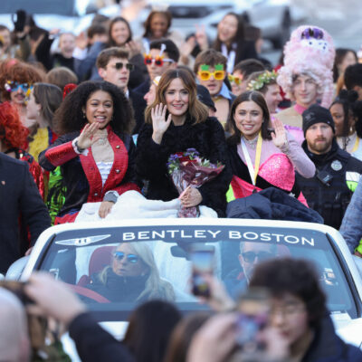 Hasty Pudding Theatricals Woman of the Year Parade, Roast, and Show Preview CAMBRIDGE, MASSACHUSETTS - FEBRUARY 13: Honoree Rose Byrne attends Hasty Pudding Theatricals Woman of the Year Parade, Roast, and Show Preview on February 13, 2026 in Cambridge, Massachusetts. (Photo by Scott Eisen/Getty Images for Hasty Pudding Theatricals)